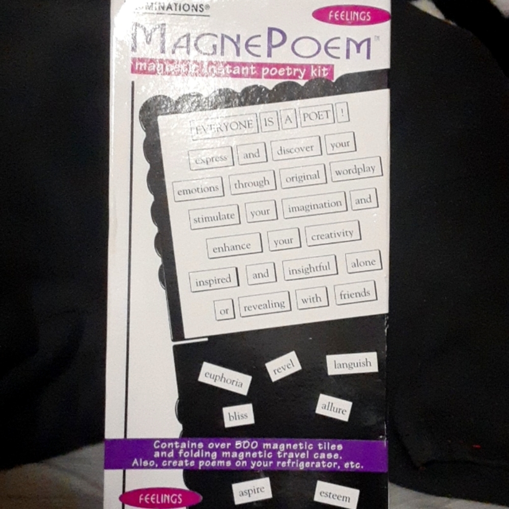Illuminations MagnePoem Magnetic Poetry Kit With Over 500 words, Used